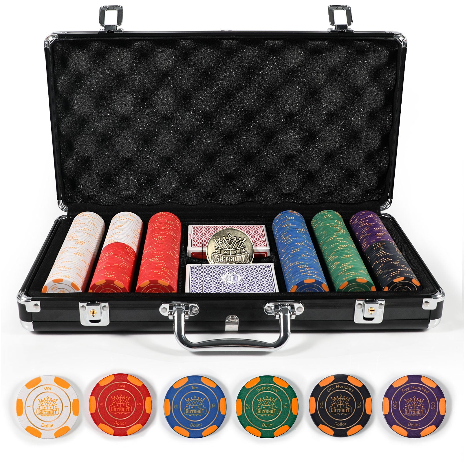Gutshot Premium Poker Chips Sets (300 Chips & 500 Chips) – Gutshot Gaming
