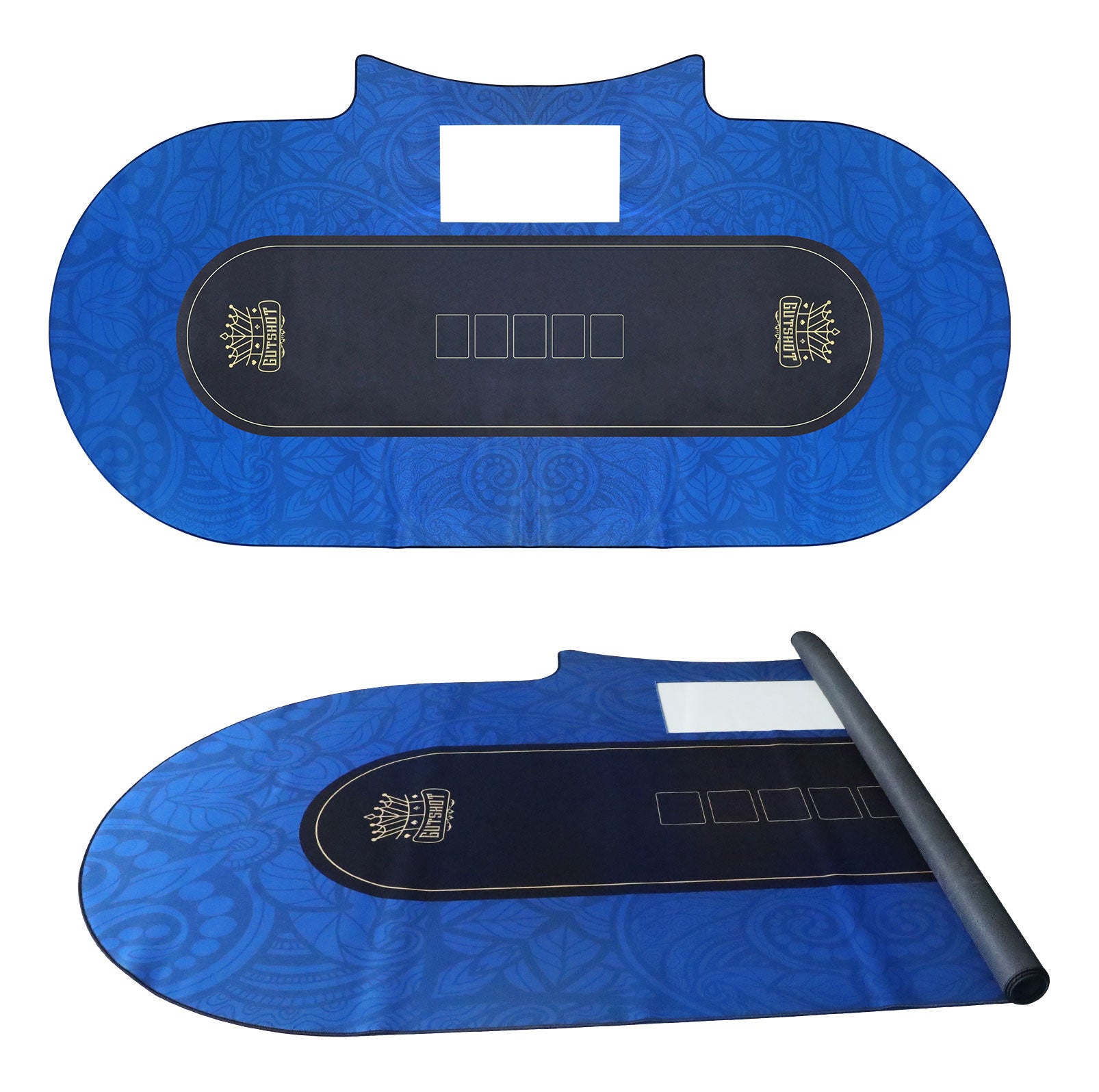 Casino Style 10 Player Folding Poker Table With Dealer Tray